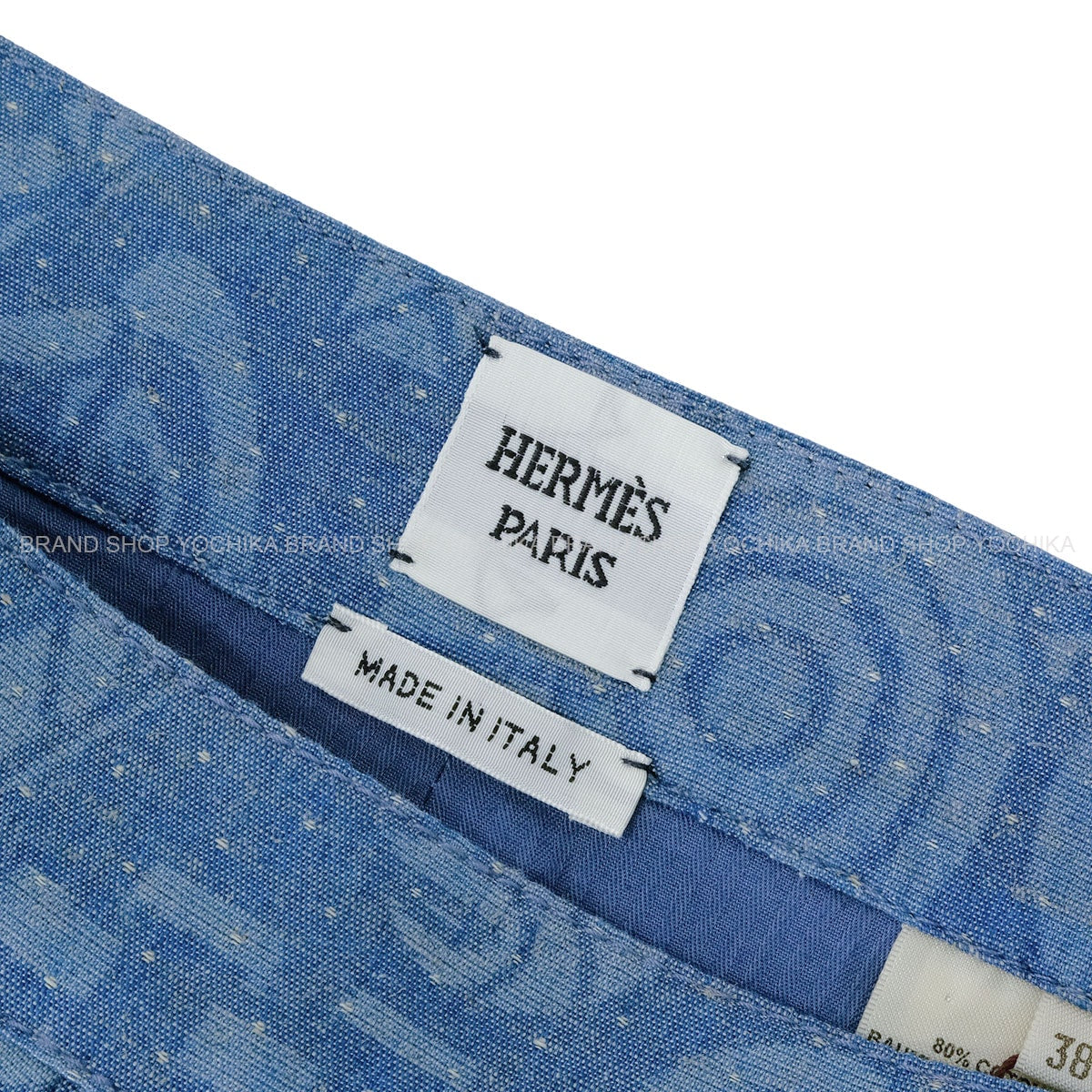 2025SS HERMES skirt Pleats Culottes Candy Libris Cotton #38 H5H0462DH3R38[BRAND NEW][Authentic]
