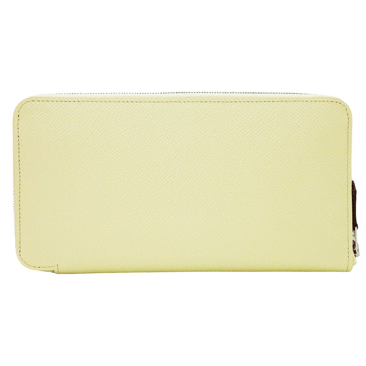 HERMES long wallet Azap Silk'in Long CAVALLO FRENATO Jaune Milton/Sun Veau Epsom/Silk100% Silver HW Stamp K[BRAND NEW][Authentic]