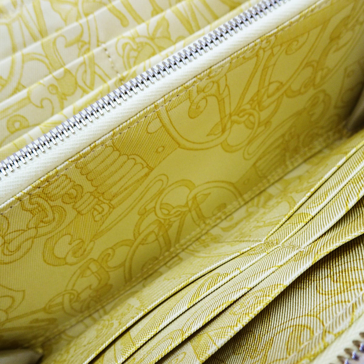 HERMES long wallet Azap Silk'in Long CAVALLO FRENATO Jaune Milton/Sun Veau Epsom/Silk100% Silver HW Stamp K[BRAND NEW][Authentic]
