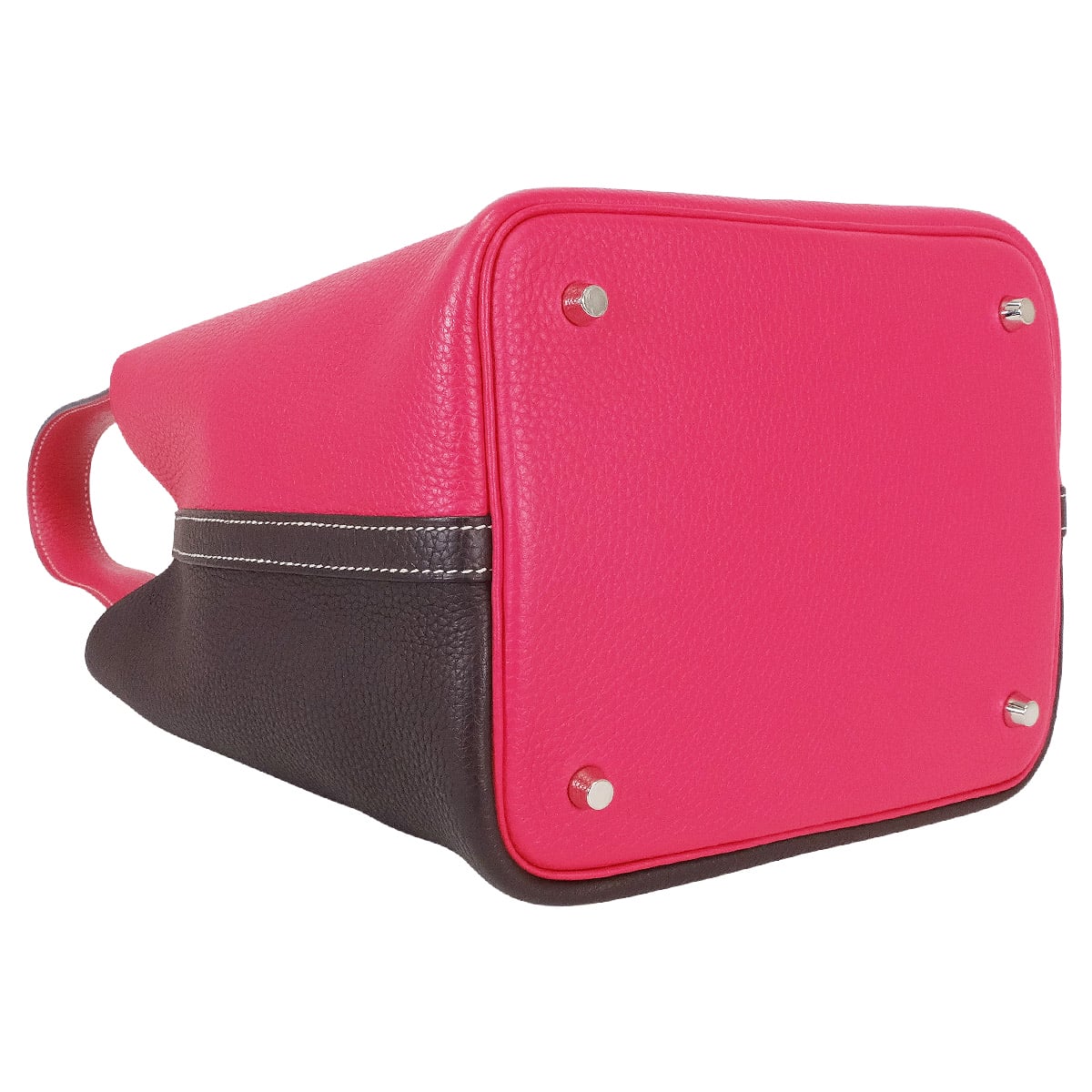 [Pre-loved] HERMES Handbag Picotin Lock 22 MM Casaque 2 Framboise/Rouge Sellier Taurillon Clemence/Veau Swift Silver HW Stamp Z[LIKE NEW][Authentic]