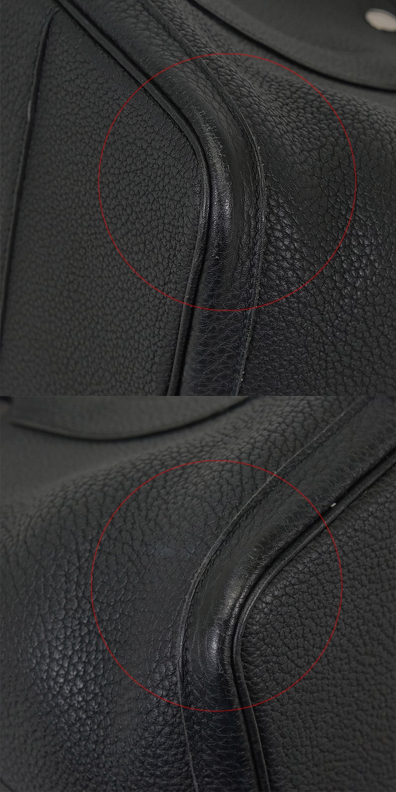 [Pre-loved] HERMES tote bag Garden Party 36 PM All Leather Noir (Black) Veau Negonda Silver HW Stamp Y[USED SA][Authentic]