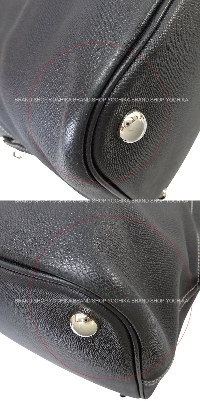 [Pre-loved] HERMES Handbag Bolide Relax 45 Noir (Black) Epsom Souple Silver HW Stamp T[USED SA][Authentic]