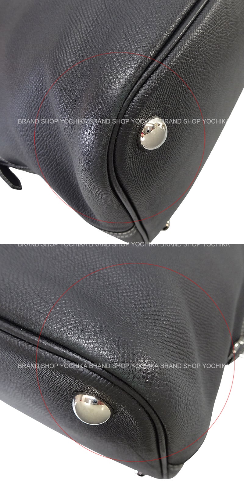 [Pre-loved] HERMES Handbag Bolide Relax 45 Noir (Black) Epsom Souple Silver HW Stamp T[USED SA][Authentic]