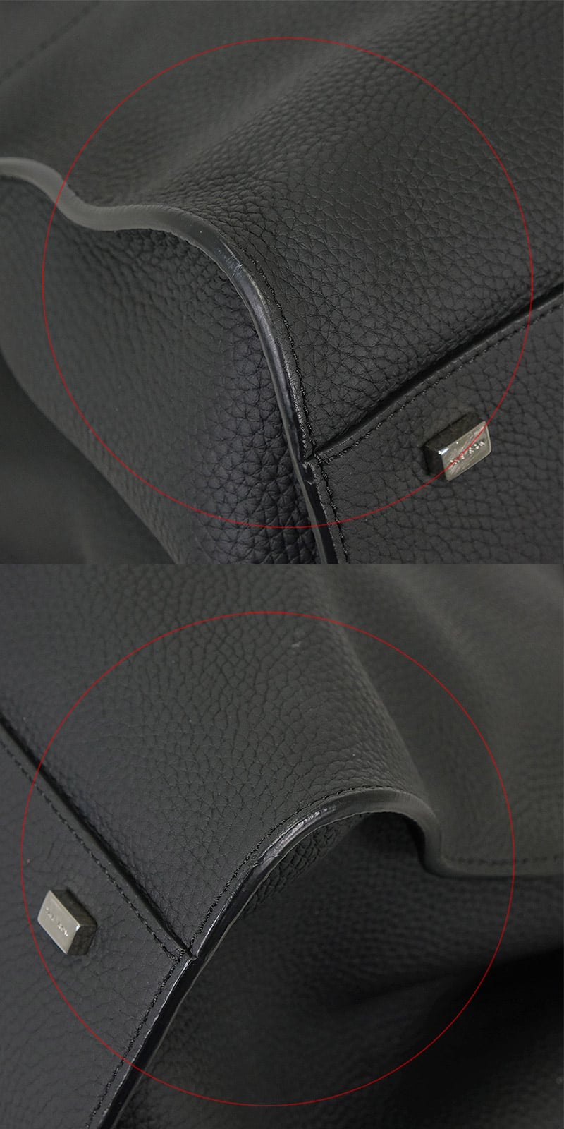 [Pre-loved] The Row Handbag Soft Margaux 15 Noir (Black) Calf leather Silver HW W1255LL33[USED SA][Authentic]
