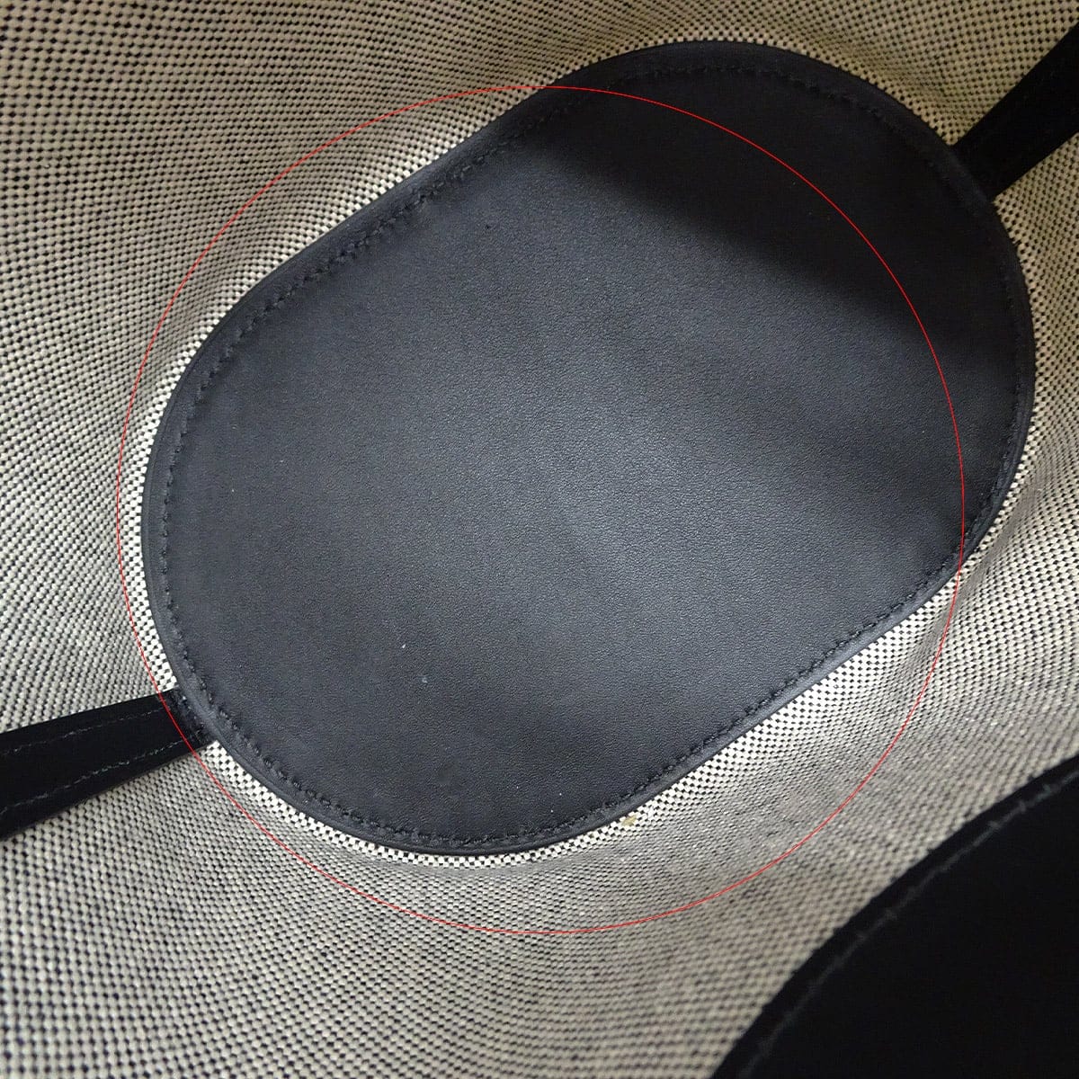 HERMES Handbag In the Loop 18 Noir (Black)/Ecru Toile H/Veau Swift Silver HW Stamp W[EXCELLENT][Authentic]