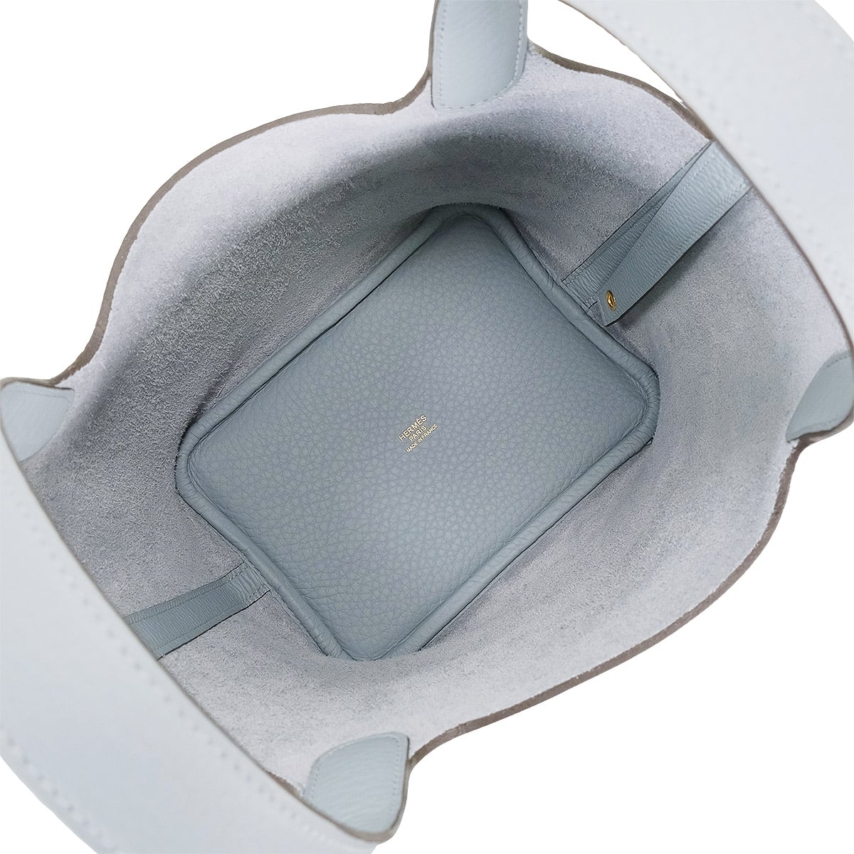 HERMES Handbag Picotin Lock 18 PM Gris Pantin Taurillon Clemence Gold HW Stamp K[BRAND NEW][Authentic]