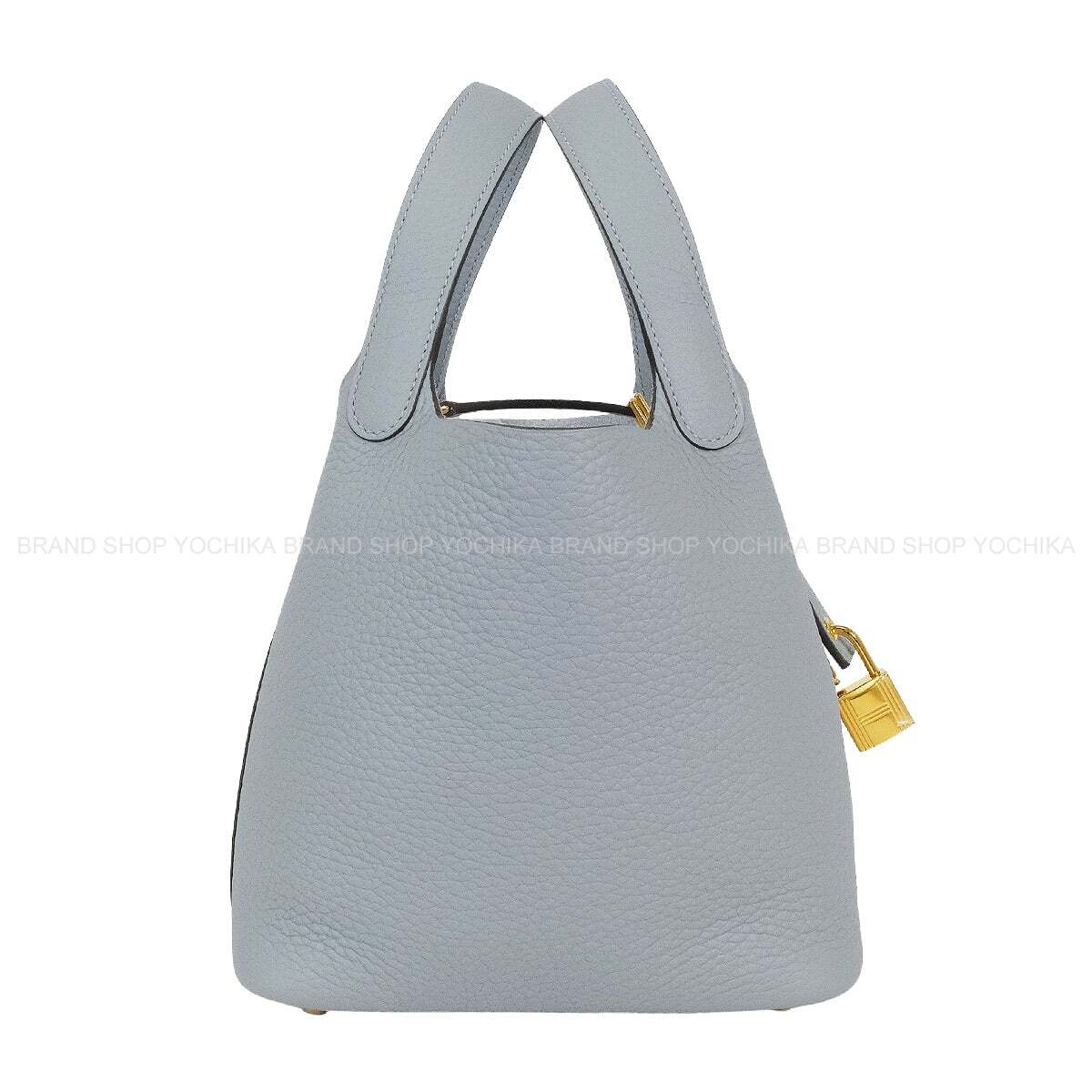 HERMES Handbag Picotin Lock 18 PM Gris Pantin Taurillon Clemence Gold HW Stamp K[BRAND NEW][Authentic]