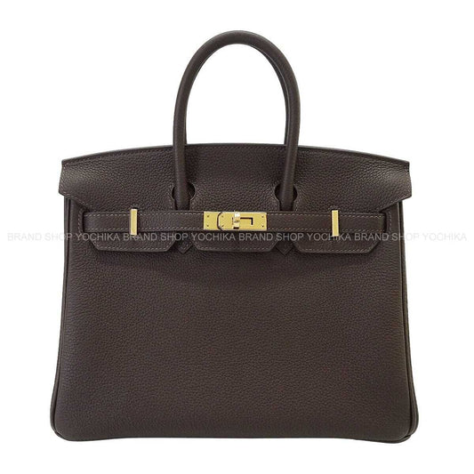 HERMES Handbag Birkin25 Bai Brun Veau Togo Champagne Gold HW Stamp K[BRAND NEW][Authentic]