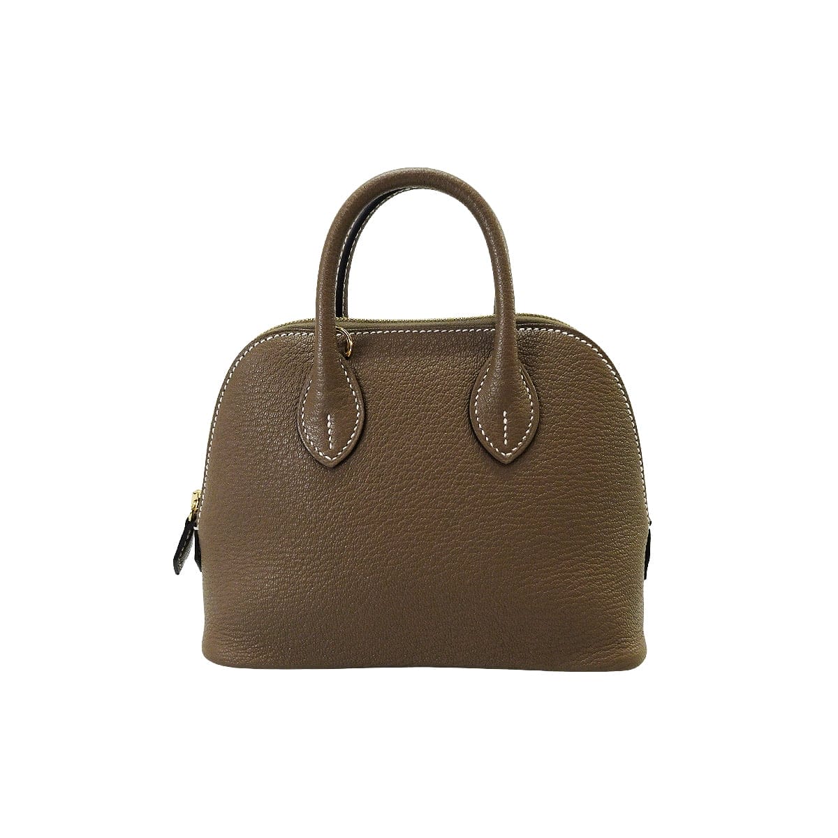 HERMES Shoulder bag Bolide 1923 20 mini Etoupe Chevre Mysore Gold HW Stamp W[EXCELLENT][Authentic]