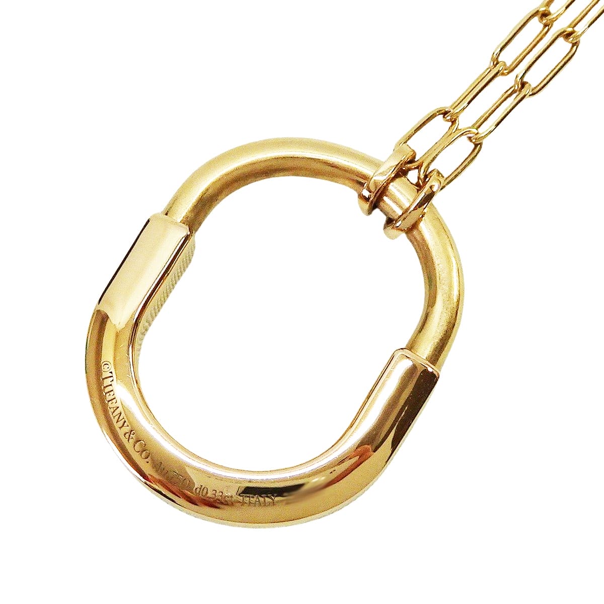 [Pre-loved] TIFFANY&Co. necklace K18PG/Diamond0.33ct Pink gold HW 72342143[LIKE NEW][Authentic]