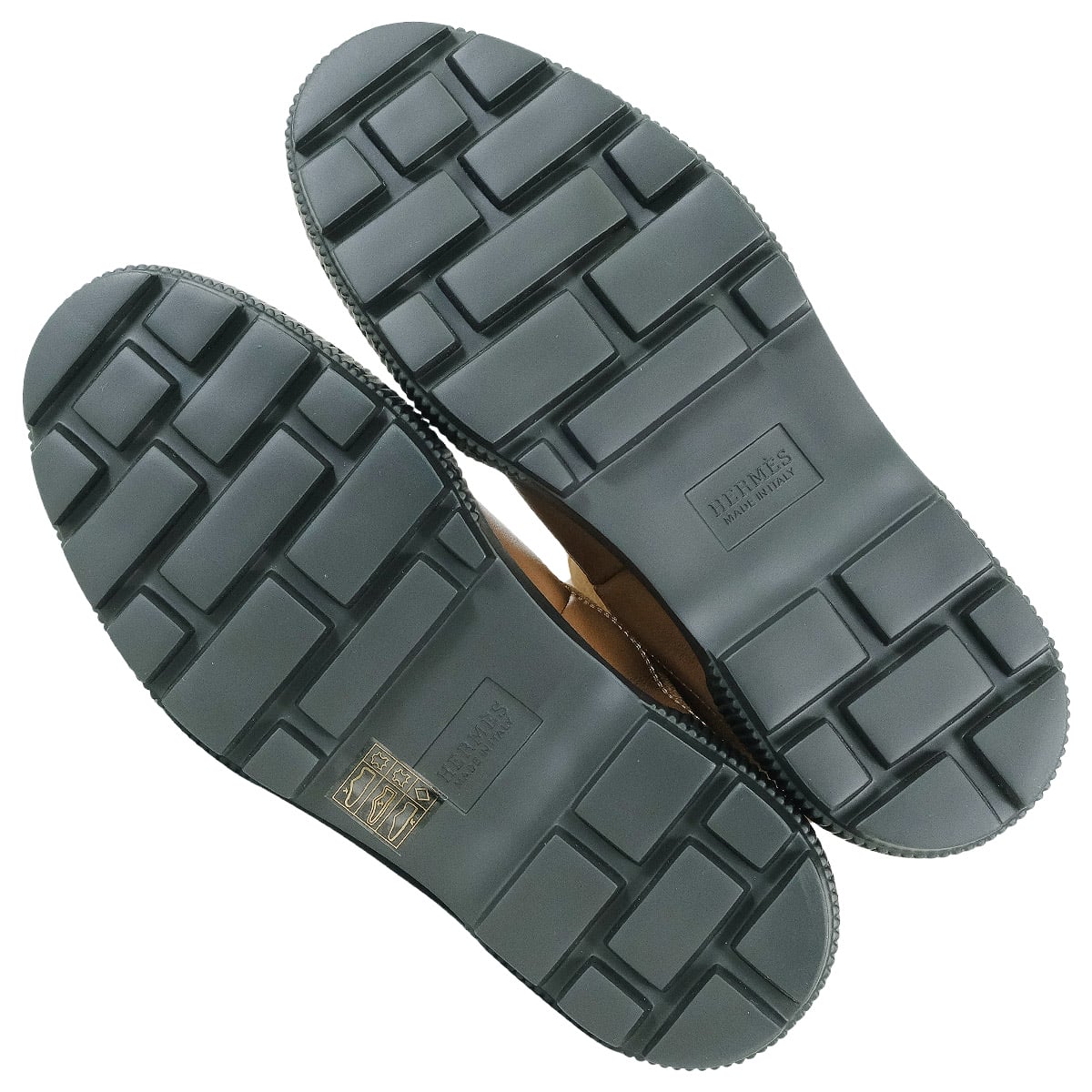 HERMES boots Ladies’ Journey Rubber Sole Brown Suede/Shearling 36[EXCELLENT][Authentic]