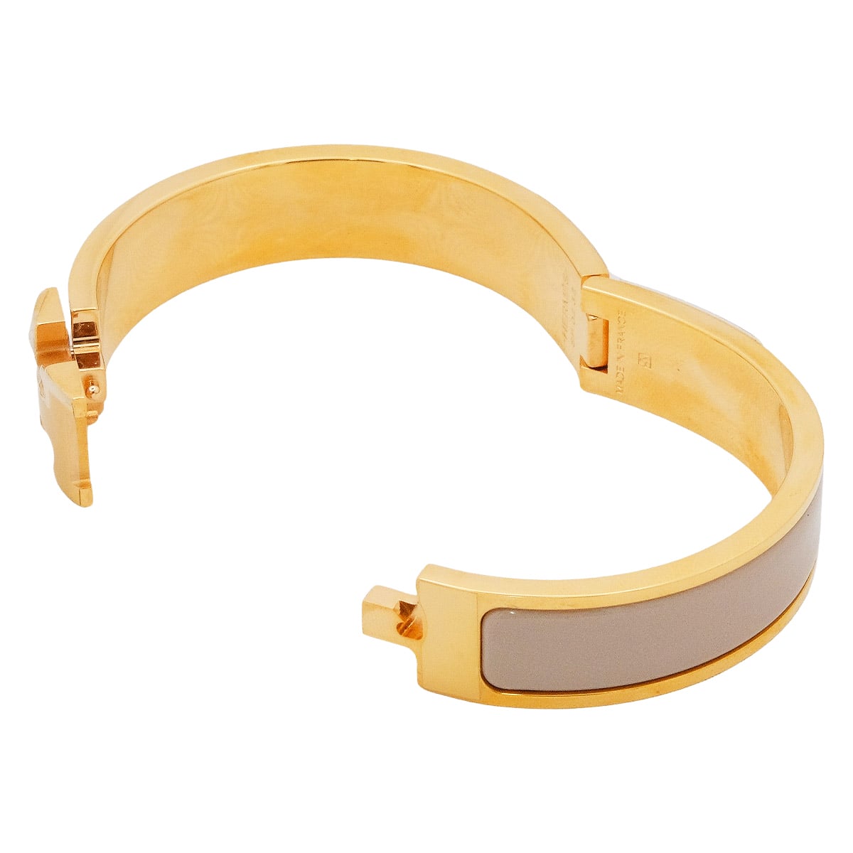 HERMES bracelet Clic H #SPMarron Grace gold plated Gold HW[EXCELLENT][Authentic]