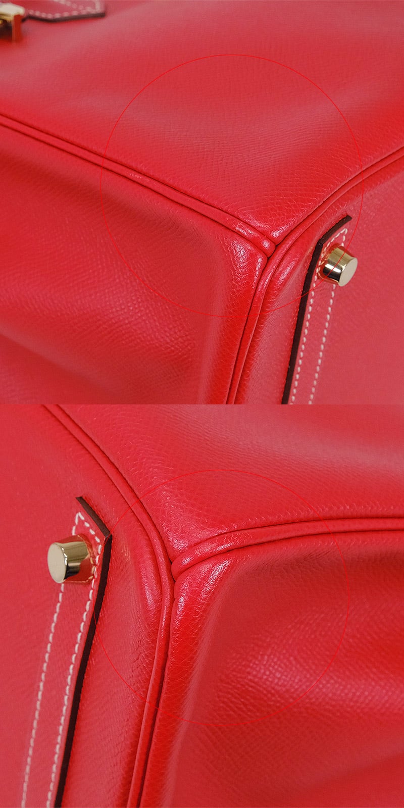[Pre-loved] 2012 SS HERMES Handbag Birkin30 Candy Rouge Casaque/Bleu Thalassa Veau Epsom Champagne Gold HW Stamp □P[LIKE NEW][Authentic]