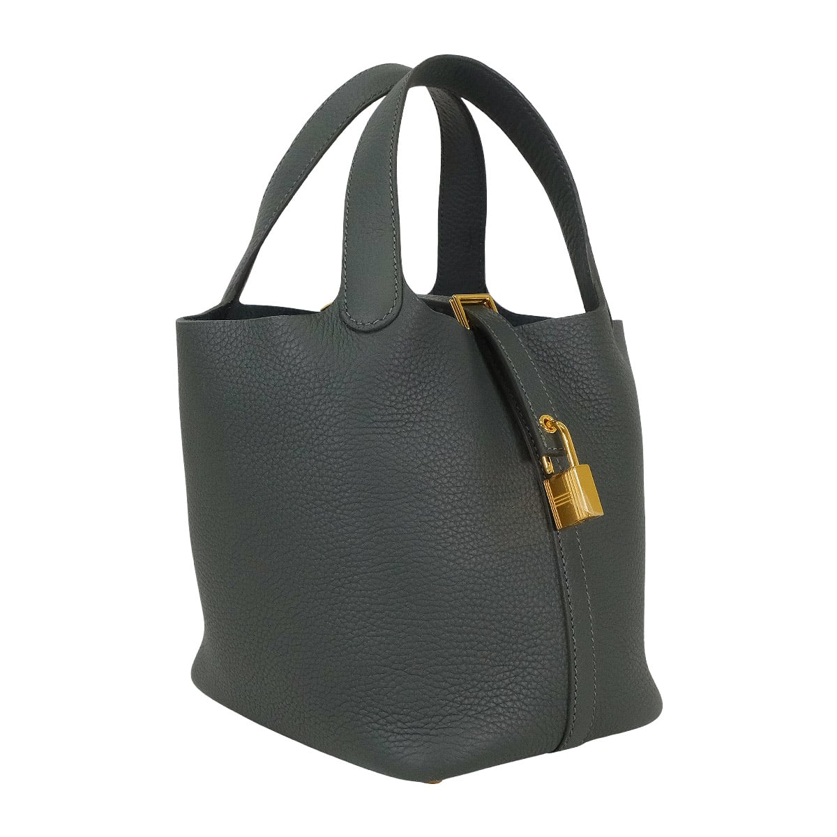 HERMES Handbag Picotin Lock 18 PM Vert Mangrove Taurillon Clemence Gold HW Stamp K[BRAND NEW][Authentic]
