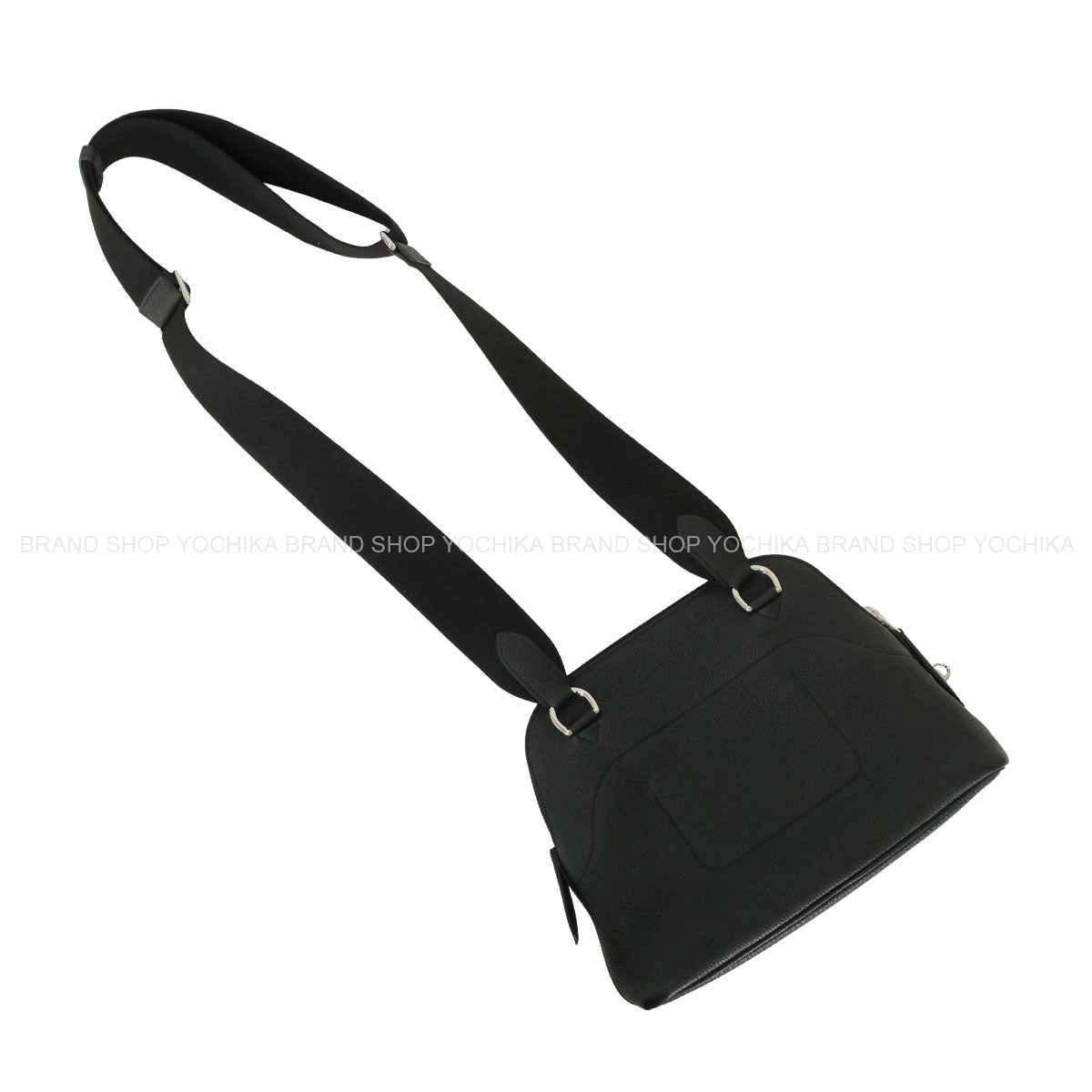 [Pre-loved] HERMES Shoulder bag Bolide Messenger Noir (Black) Veau Togo Silver HW Stamp K[LIKE NEW][Authentic]