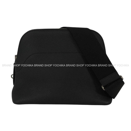 [Pre-loved] HERMES Shoulder bag Bolide Messenger Noir (Black) Veau Togo Silver HW Stamp K[LIKE NEW][Authentic]