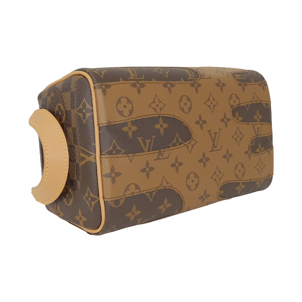 LOUIS VUITTON Pouch LV×NIGO トラベルポーチ Popp Kit Canvas Monogram landscape Gold HW M26114[BRAND NEW][Authentic]