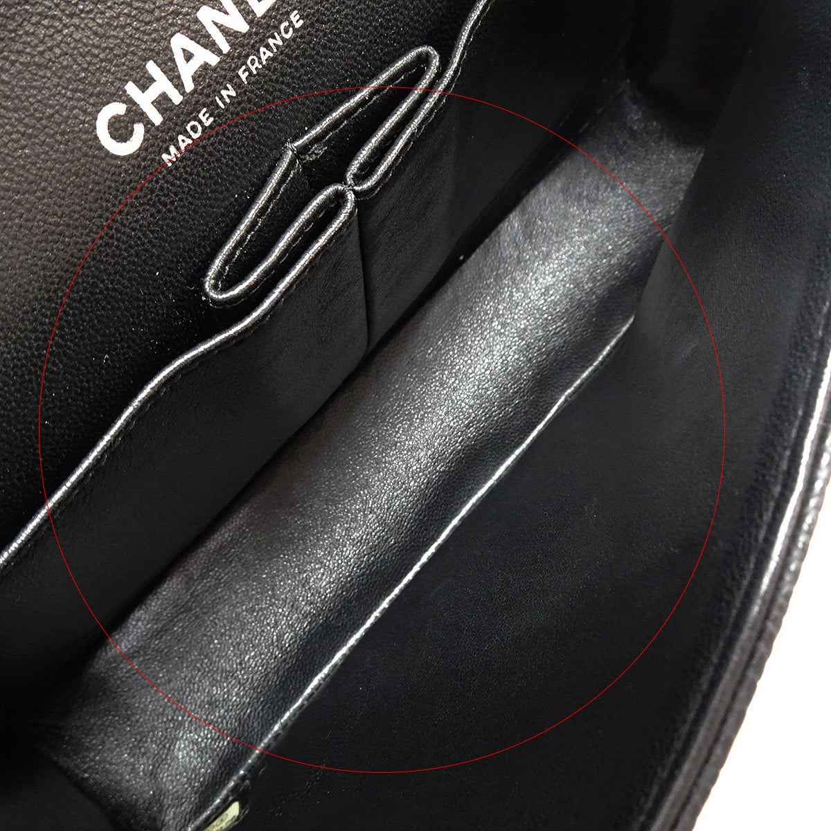 [Pre-loved] CHANEL Shoulder bag Matelasse 25 W flap Chain Noir (Black) Graind Calf(Caviarskin) Silver HW A01112[LIKE NEW][Authentic]