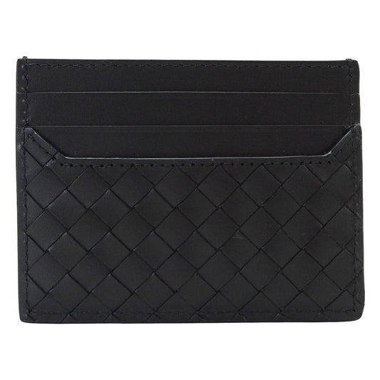BOTTEGAVENETA card holder Piccolo Intrecciato Noir (Black) Smooth Calf 817397V4LQ13009[EXCELLENT][Authentic]