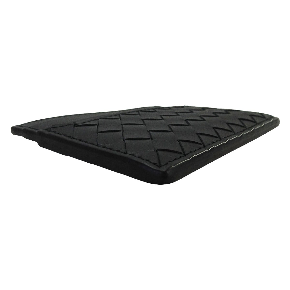 BOTTEGAVENETA card holder Piccolo Intrecciato Noir (Black) Smooth Calf 817397V4LQ13009[EXCELLENT][Authentic]