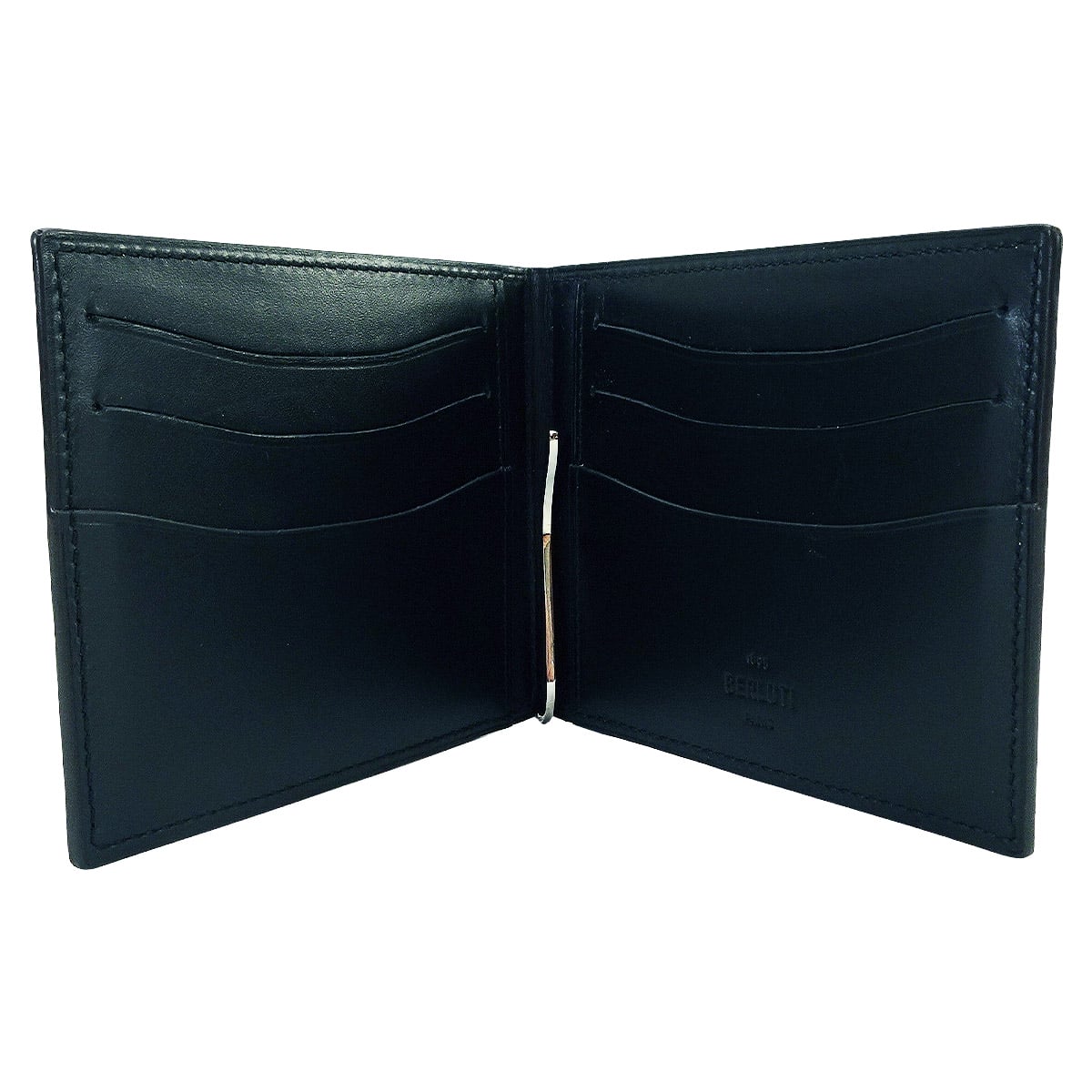 [Pre-loved] Berluti Bi-fold wallet Figure Compact Wallet Calligraphy Money ClipCacao Intenso Venezia calf leather 308102[LIKE NEW][Authentic]