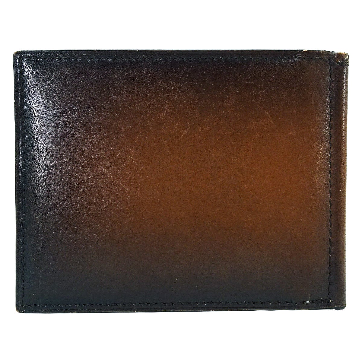 [Pre-loved] Berluti Bi-fold wallet Figure Compact Wallet Calligraphy Money ClipCacao Intenso Venezia calf leather 308102[LIKE NEW][Authentic]