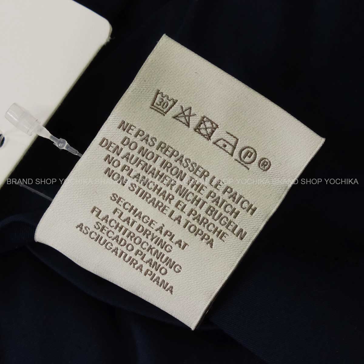 HERMES Vests Gilet TrottingNavy/Fauve Nylon/Polyurethane #XS Gold HW H800682E[EXCELLENT][Authentic]
