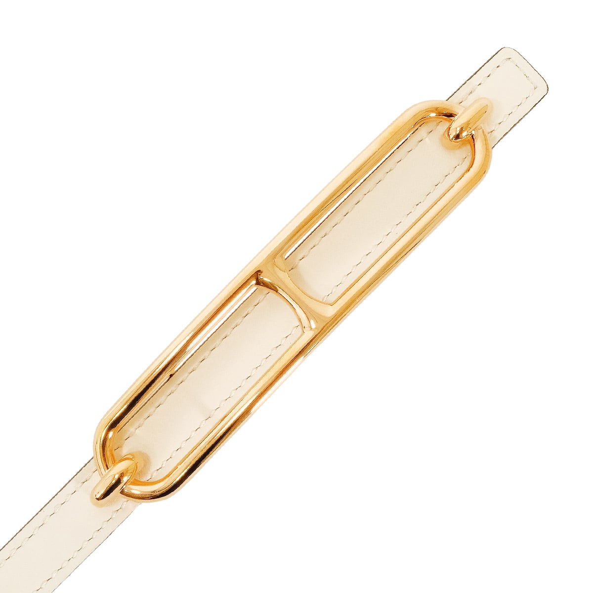 HERMES belt Roulis Nata/Jaune Milton Veau Swift/Veau Epsom #75 Rose Gold HW Stamp W[EXCELLENT][Authentic]