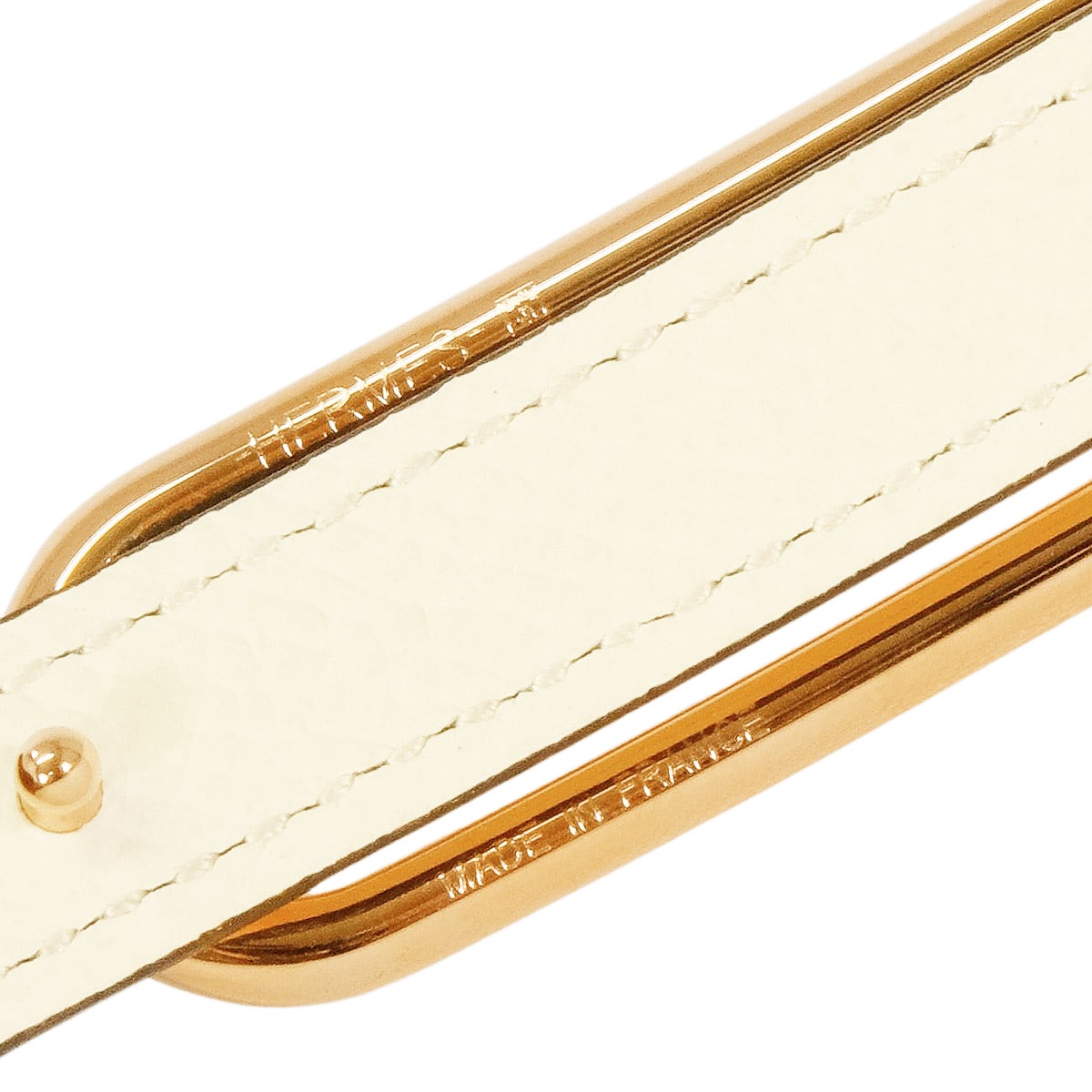 HERMES belt Roulis Nata/Jaune Milton Veau Swift/Veau Epsom #75 Rose Gold HW Stamp W[EXCELLENT][Authentic]