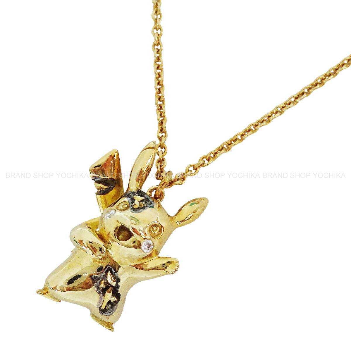 [Pre-loved] TIFFANY&Co. necklace Daniel Arsham Pendant PikachuGold K18/Diamond[LIKE NEW][Authentic]