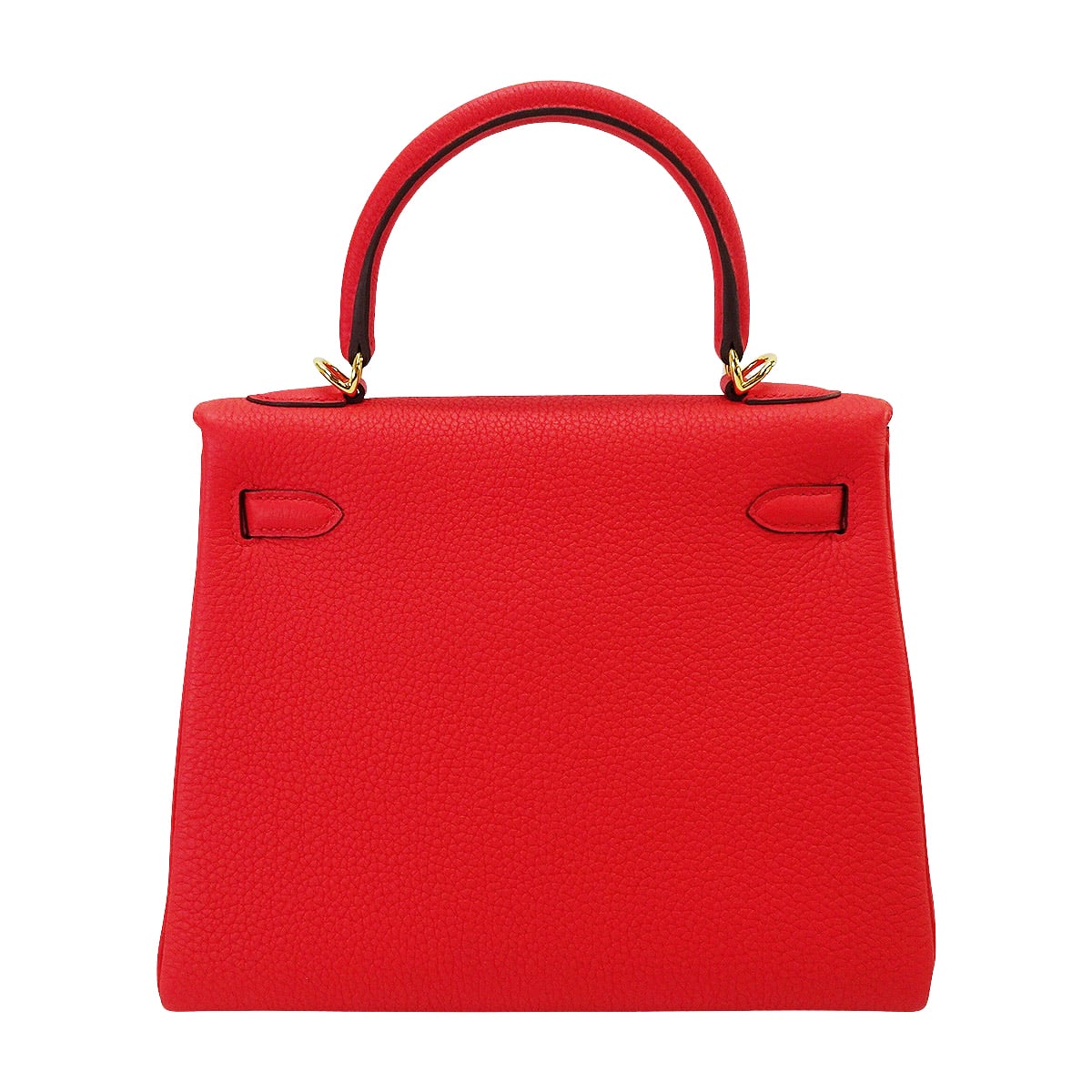 HERMES Shoulder bag Kelly25 Retourne Rouge de Coeur Veau Togo Gold HW Stamp K[BRAND NEW][Authentic]