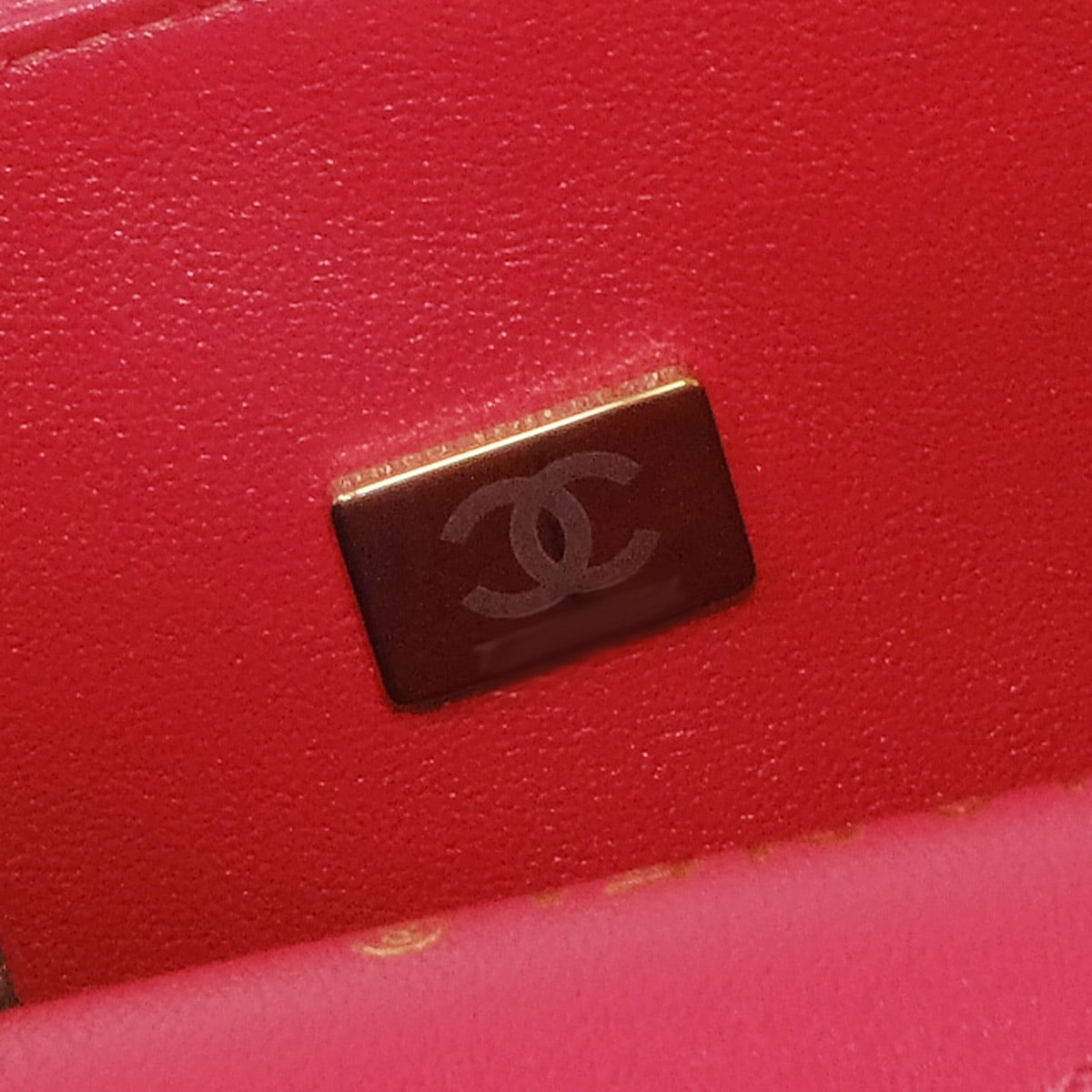 CHANEL Shoulder bag Matelasse 23 W Flap Red Graind Calf(Caviarskin) Champagne Gold HW A01113[EXCELLENT][Authentic]