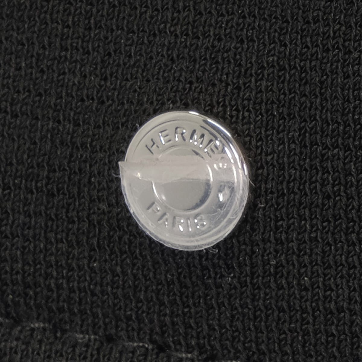 HERMES hat Calvi Milan Jersey Noir (Black) Reyon/Polyurethane[BRAND NEW][Authentic]