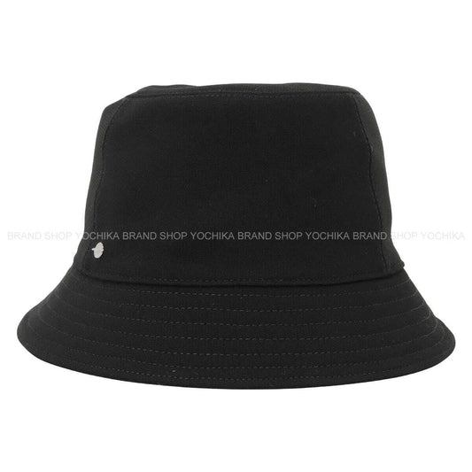 HERMES hat Calvi Milan Jersey Noir (Black) Reyon/Polyurethane[BRAND NEW][Authentic]