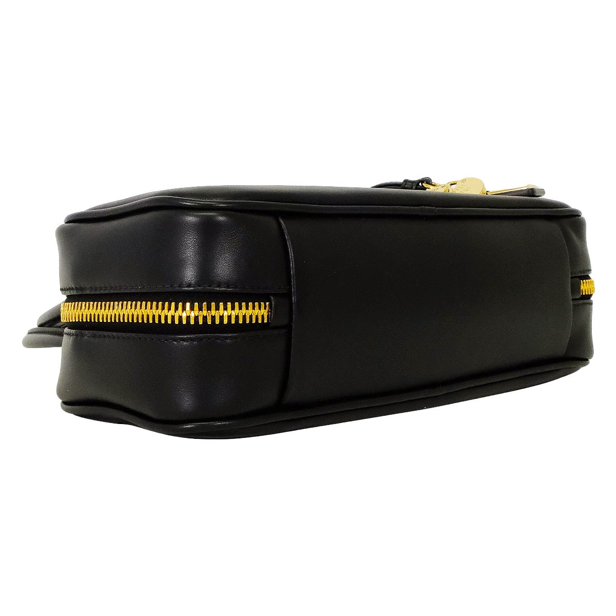 Miu Miu Handbag Beau Leather Small Noir (Black) Leather Gold HW 5BB173_2CRW_F0002_V_OTM[ALMOST NEW][Authentic]