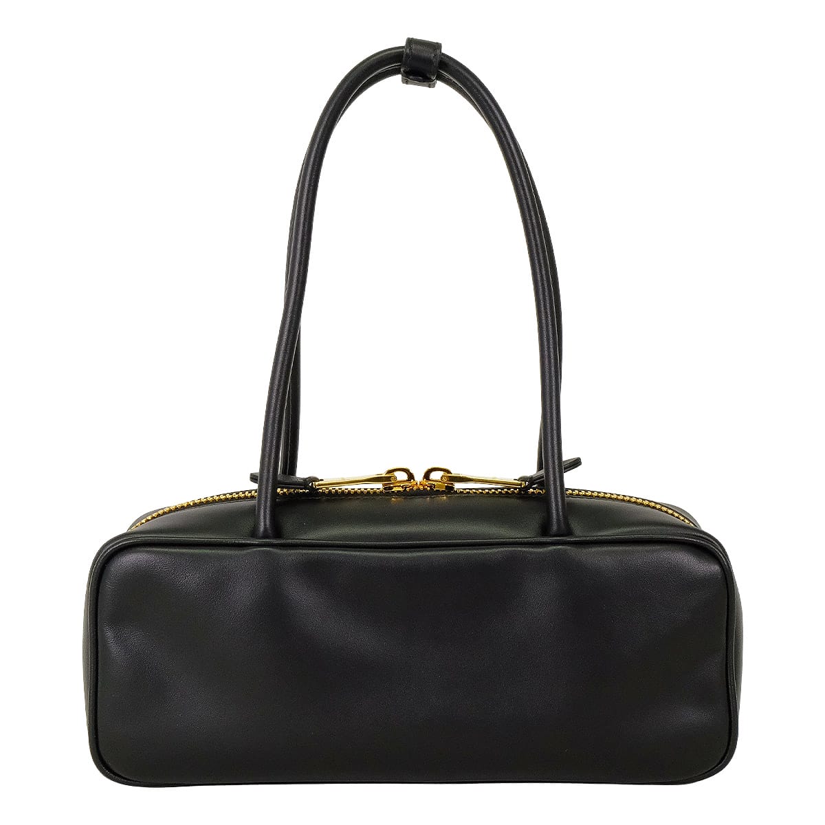 Miu Miu Handbag Beau Leather Small Noir (Black) Leather Gold HW 5BB173_2CRW_F0002_V_OTM[ALMOST NEW][Authentic]