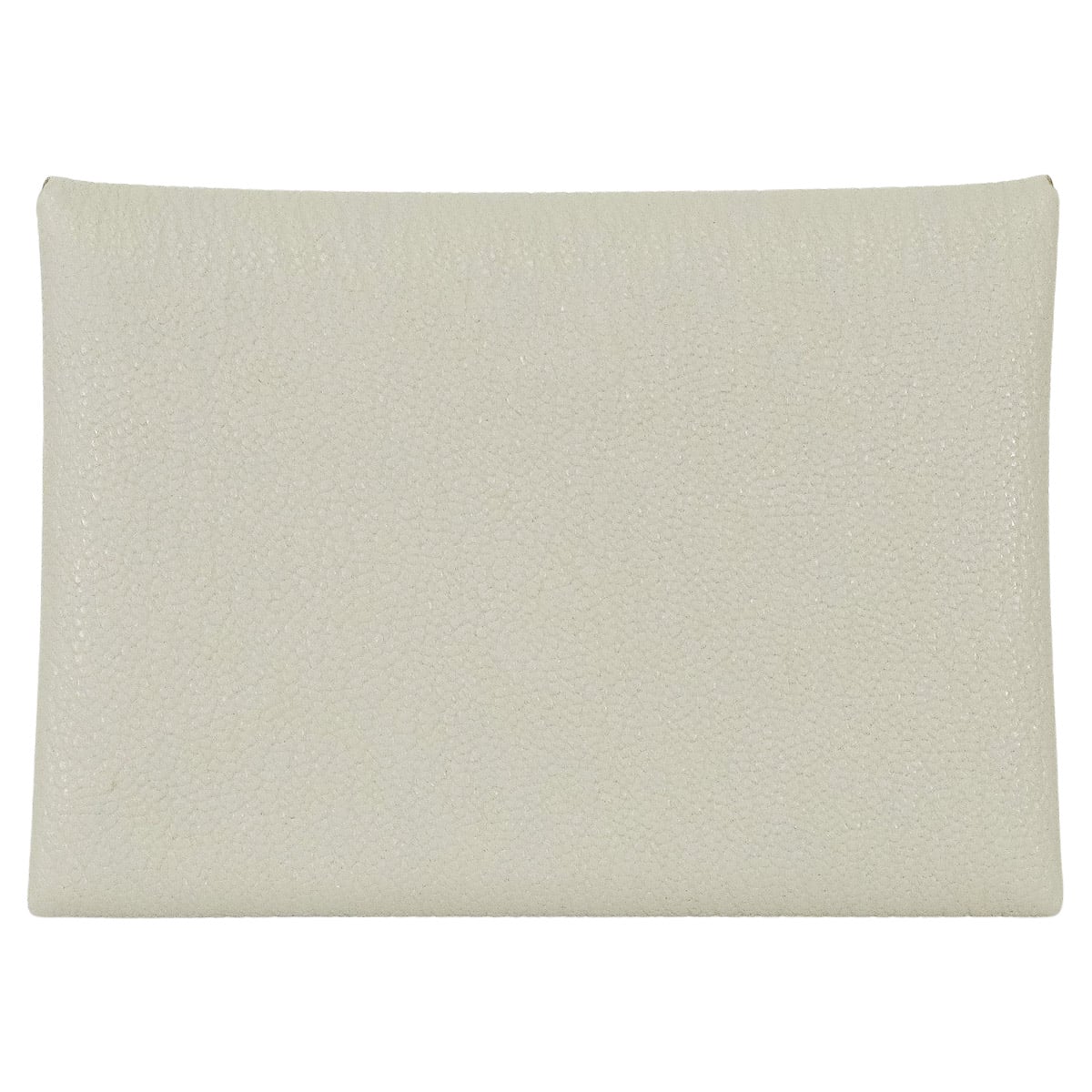 HERMES card holder Calvi Duo Gris Perle Chevre Mysore Silver HW Stamp K[BRAND NEW][Authentic]