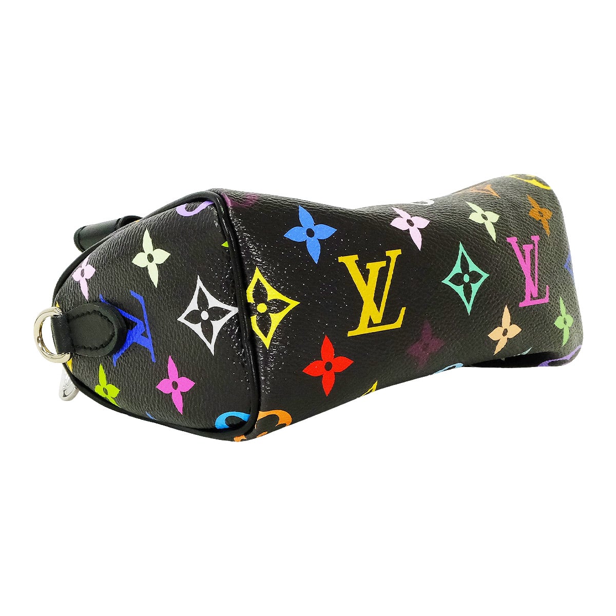2025Limited LOUIS VUITTON Handbag LV×TM Murakami Takashi Nano Speedy Bandouliere Noir (Black)/Multicolor Monogram Canvas Silver HW M13406[BRAND NEW][Authentic]