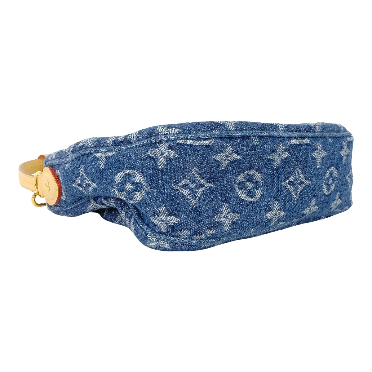 2025SS limited LOUIS VUITTON Shoulder bag Pochette Valet Blue Monogram Denim Champagne Gold HW M13571[EXCELLENT][Authentic]