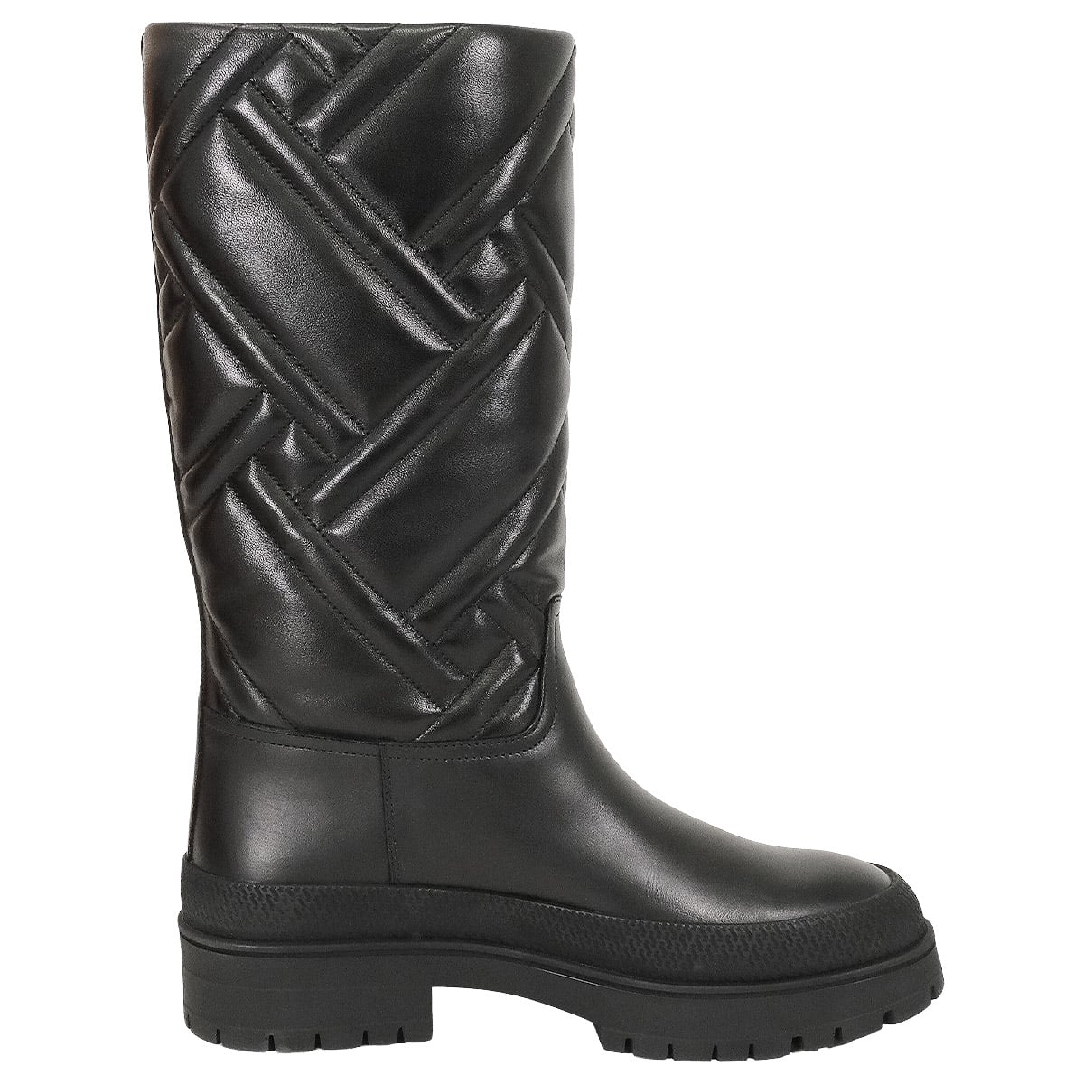 2022AW HERMES boots Fuji FUJI Exlibris patch included Noir (Black) Calfskin 36[EXCELLENT][Authentic]