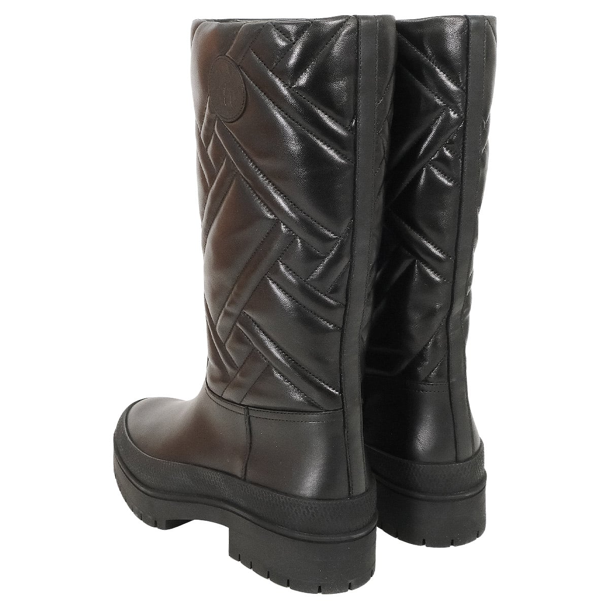 2022AW HERMES boots Fuji FUJI Exlibris patch included Noir (Black) Calfskin 36[EXCELLENT][Authentic]