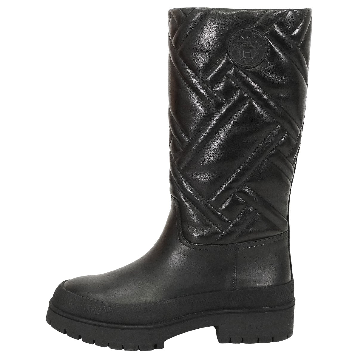 2022AW HERMES boots Fuji FUJI Exlibris patch included Noir (Black) Calfskin 36[EXCELLENT][Authentic]