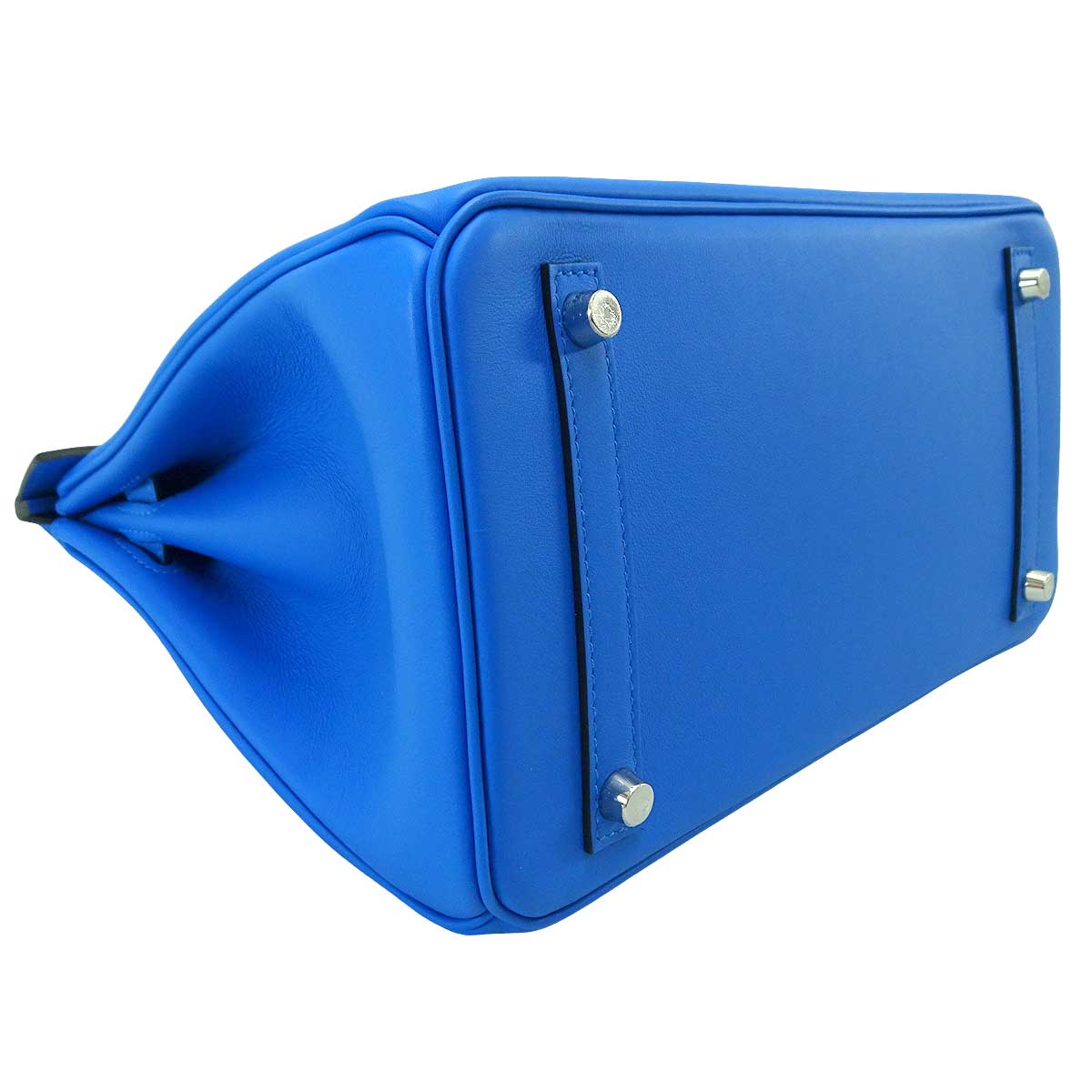 HERMES Handbag Birkin30 Colormatic New Bleu Hydra Veau Swift Silver HW Stamp K[BRAND NEW][Authentic]