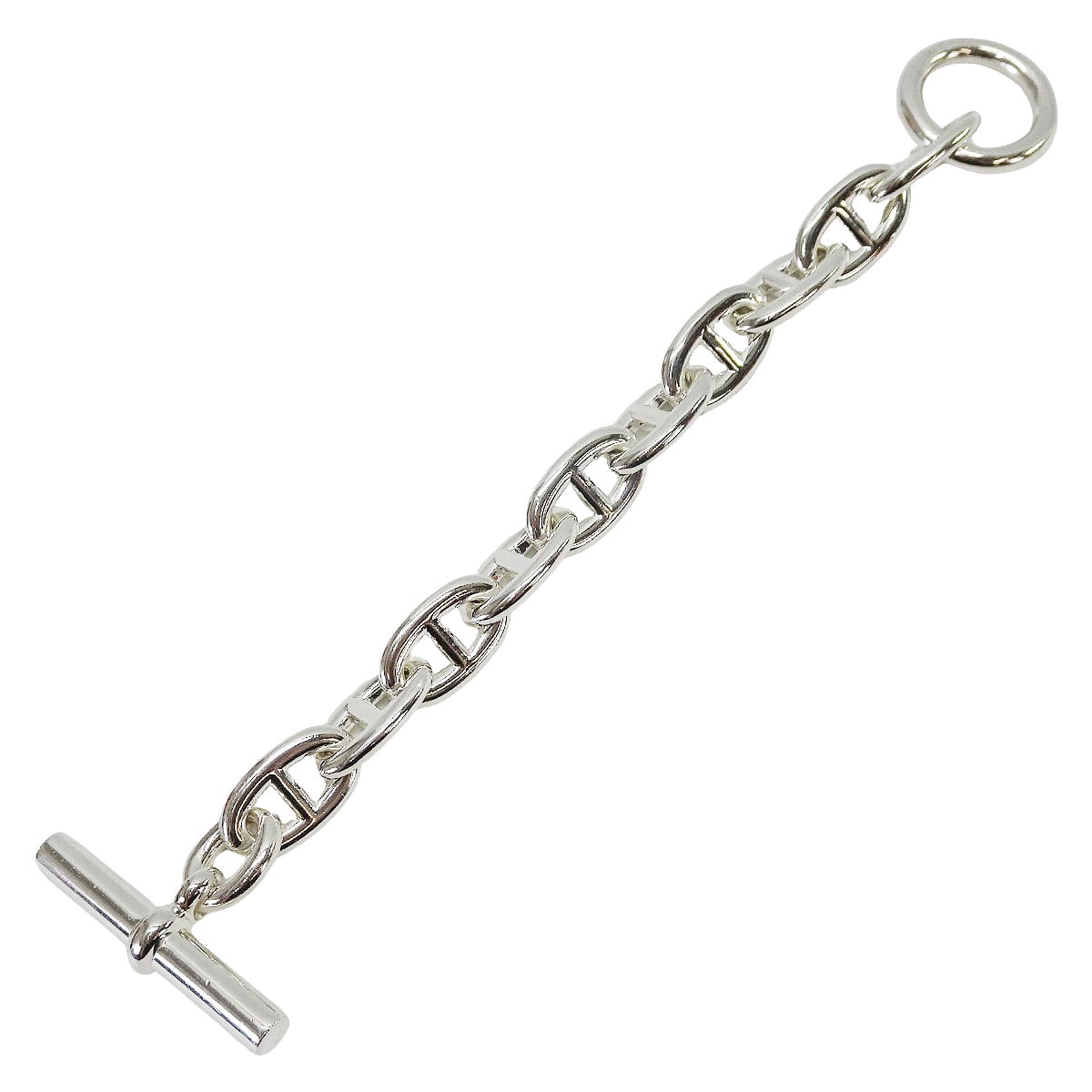 [Pre-loved] HERMES bracelet Chaine D'ancre TGM 10 Links Silver Silver925 (SV925 Ag925)[LIKE NEW][Authentic]