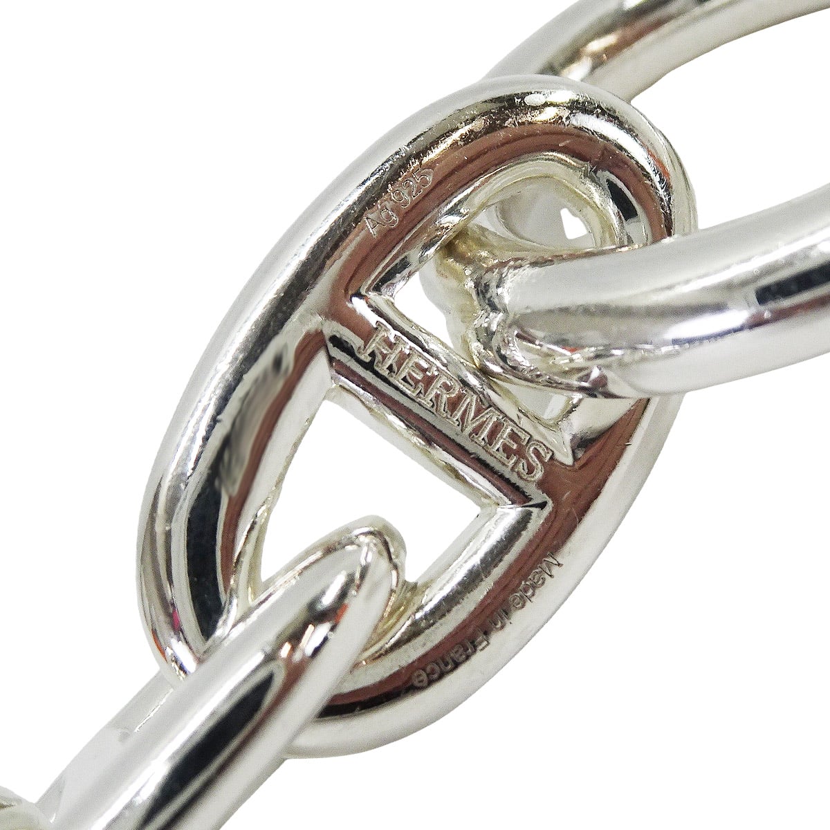 [Pre-loved] HERMES bracelet Chaine D'ancre TGM 10 Links Silver Silver925 (SV925 Ag925)[LIKE NEW][Authentic]