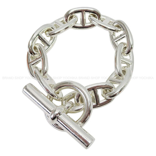 [Pre-loved] HERMES bracelet Chaine D'ancre TGM 10 Links Silver Silver925 (SV925 Ag925)[LIKE NEW][Authentic]