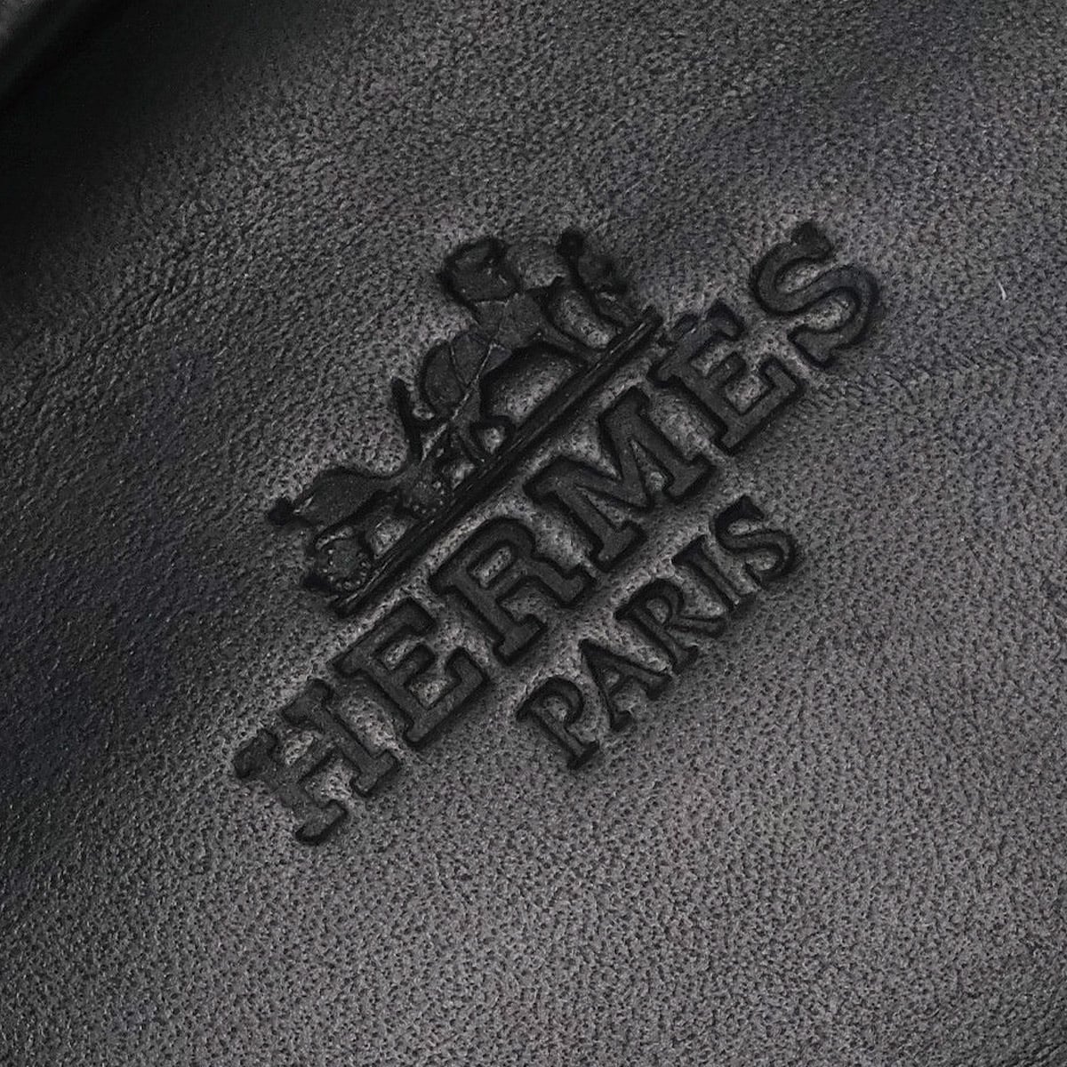 HERMES loafers Hot Kelly Bangle Noir (Black)/Blanc (White) Calf #35 Silver HW H2320752[ALMOST NEW][Authentic]