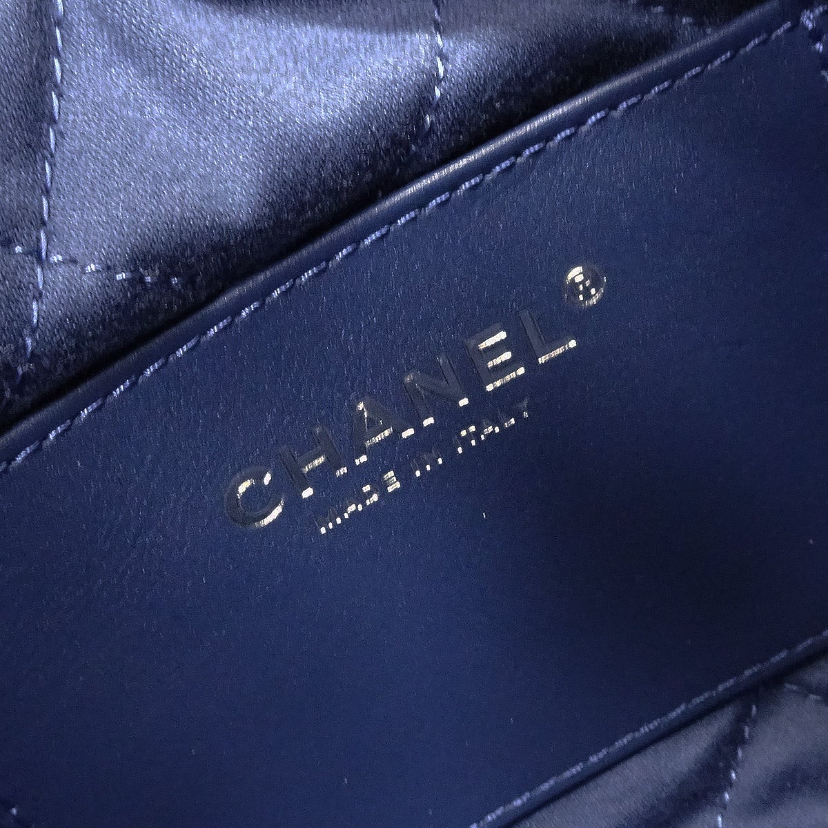 CHANEL Shoulder bag CHANEL 22 Mini Matelasse With Medal Charm Hobo Studs Blue Denim Mat Silver HW AS3980[EXCELLENT][Authentic]