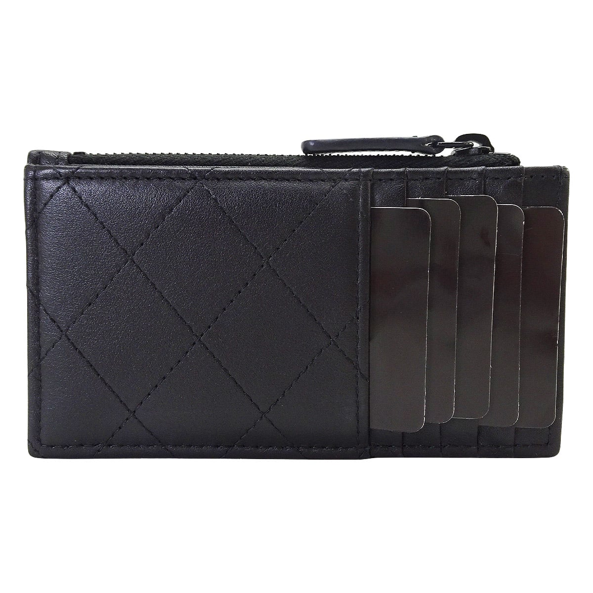 CHANEL card holder Fragment Case Coco Mark Noir (Black) Calf Black