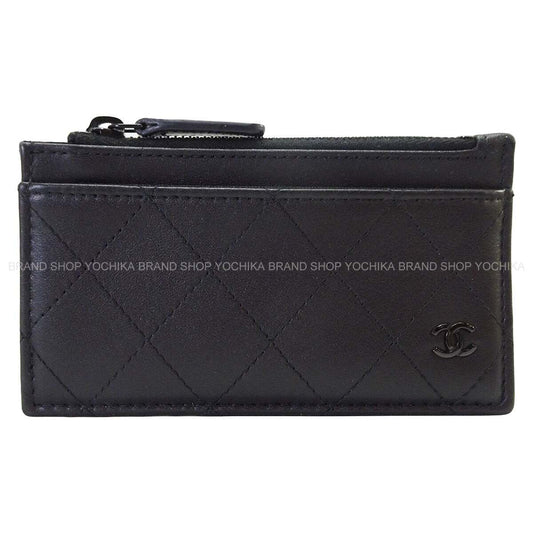 CHANEL card holder Fragment Case Coco Mark Noir (Black) Calf Black HW AP3823[ALMOST NEW][Authentic]